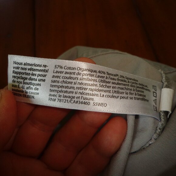 Eileen Fisher Pants PXS Light Grey Zip/Hooks closure Zip Hem Several Pockets - Picture 11 of 12